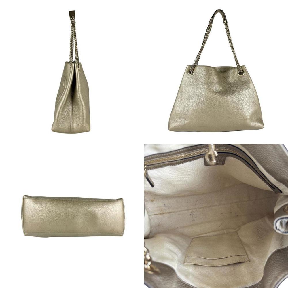 Gucci Soho Leather Shoulder Bag in Gold for Women, 308982 z7373 - Picture 2 of 5